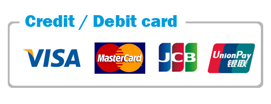 Credit cards accepted